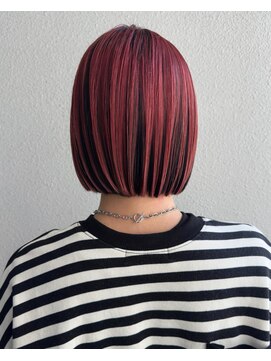 シンティアバイアルティナ 渋谷店(Cyntia by artina) チェリーレッド_ ワインレッド_アンブレラカラー