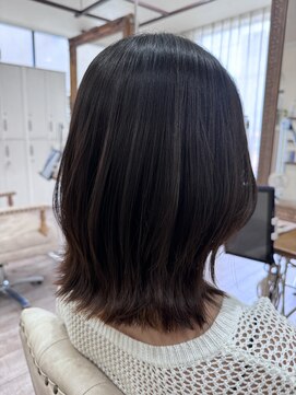 ラボヌールヘアーノーブル 新越谷店(La Bonheur hair noble) ミディアムレイヤー/極上髪質改善【美髪】【イメチェン】