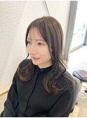 オリーブベージュ×レイヤーカット