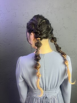 プライズ アイリス 池袋東口店(prize Iris) ツインアレンジ結婚式ヘアセット池袋韓国ヘア
