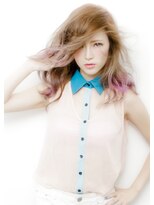 6Dエクステ 板橋店 グラデーションカラーピンクヘア