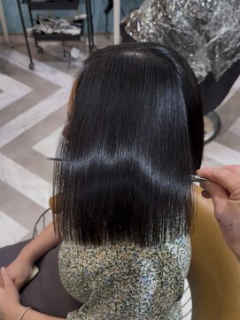 ロンドアベニール 北千住(Lond avenir) 暗めカラー/ボブ顔周り/前髪/レイヤー/髪質改善/縮毛矯正/北千住