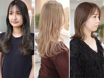 マトフ(matohu)の写真/カラーの色持ちや髪質の手触りをよくするために、髪質改善カラーに力を入れています！