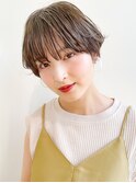 ♪グレージュインナーカラーショートカットショート髪質改善ケア