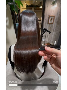 ルクスス(Ruxus) メテオ髪質改善アルカリ酸熱トリートメントの極艶ロング