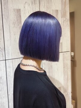 ブリーチ/ボブ/ラベンダー/ブルーラベンダー/ダークラベンダー