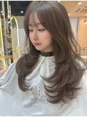 ハイレイヤー　顔まわりカット　