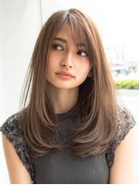 ダル 渋谷/表参道(DAL.)&nbsp;ハッシュカットバタフライカットダークブラウンカーテンバング