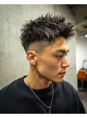 男前アップバング