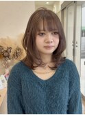 ハイライトカラーミルクティーベージュケアブリーチダブルカラー