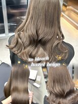 ユアーズヘア 池袋(youres hair)&nbsp;ブリーチなしで透明感たっぷりヘーゼルベージュ