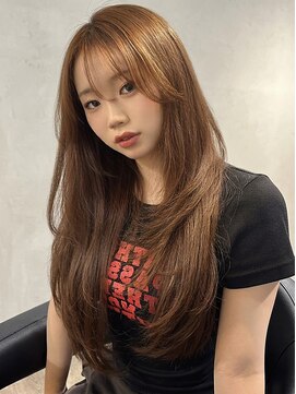 スイート ヘアデザイン(Suite HAIR DESIGN) ハッシュカット小顔顔周りレイヤーくびれミルクブラウン透明感