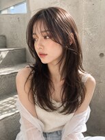 バグズ ヘアデザイン 桔梗が丘店(Baguz HAIR DESIGN) ナチュラル韓国レイヤー×ダークモカブラウン