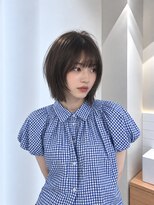 フォト 新宿三丁目(foto)&nbsp;髪質改善縮毛矯正地毛風ストレート切りっぱなしボブ