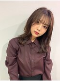 <sungooseTOKYO>毛先パーマアッシュブラウンネオウルフ