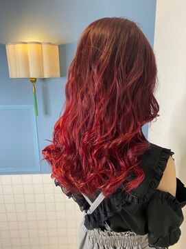 アース 春日部店(HAIR&MAKE EARTH) ボルドーフェザーロング