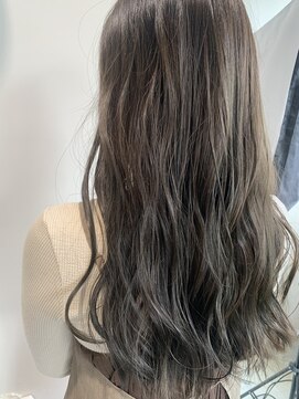 リアン(Lien) Lien☆ブリーチなしフォギーグレージュ×セミウェットウェーブ