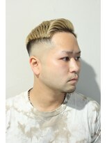 レンゲン(LENGEN)&nbsp;束感刈り上げビジネス七三ツーブロックアップバング１７