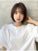 前髪あり小顔ミニボブ20代30代40代【AIN.表参道】川原大地