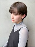 マッシュショート_ショコラベージュボブルフ_ba372681