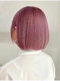 艶髪ボブ/ペールピンク