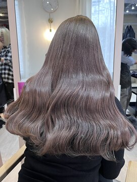 エルバイラビス 大宮(elu by lovis) 《chihina》ラベンダーベージュ/艶カラー/ブリーチカラー/韓国