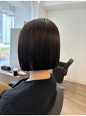 軽めボブ　前下がりボブ　縮毛矯正　ボブ　ストレート　髪質改善