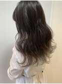 グラデーションデザインカラー_裾カラー夏グレージュ_353