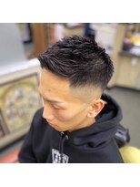 バーバーショップイシカワ(BARBER SHOP イシカワ)&nbsp;スキンフェードアップバングスタイル