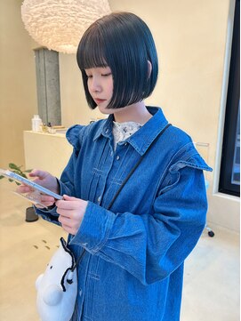 スニュウ(snuw) 似合わせカットボブ小顔カットグレージュミルクティ