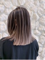 モアナ バイ ヘッドライト 新越谷店(Moana by HEADLIGHT) Moana【新越谷】#バレイヤージュ#デザインカラー#ミディアム