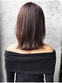 2ぱっつん前髪流し前髪鎖骨ミディアムボブ耳かけボブパーマ小顔