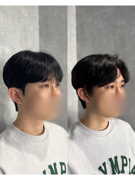 テールバイルシエル(TERRE by Le ciel) シースルーマッシュ/ダウンパーマ/韓国メンズヘア