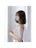 カット＆天使の艶オーガニック泥ヘアカラー＆シルクの手触りトリートメント
