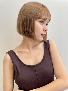 ロンド フィーユ(Lond fille) ブリーチなしチェリーブラウン髪質改善縮毛矯正酸性ストレート