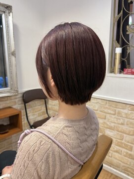 カミケン 黒岩店 kamiken・ 小顔◎夏先取り大人可愛い耳掛けショートボブ【カミケン黒岩店】