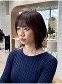 ミニウルフレイヤーカット顔周りカット前髪カット韓国ボブ/池袋