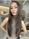 ミディアムレイヤーナチュラルブラウン