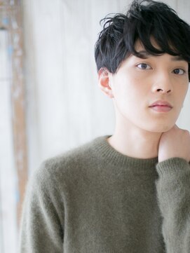 トニーアンドガイメン ホテル京阪仙台店(TONI&GUY MEN) ブラック前髪パーマフェザーマッシュj仙台