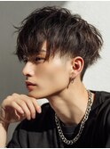 ツーブロック束感ショート