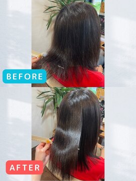 ヘアールシア(hair Lucia) 【セミロング】毛先までうるちゅるの艶やかストレート｜南草津