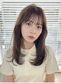 王道レイヤーロング 似合わせカット顔周り顔まわり髪質改善