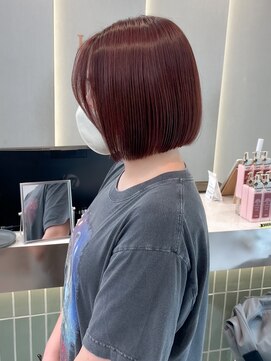 ロンド ブランシュ 錦糸町北口(Lond blanche) オリーブグレー/韓国レイヤーカット/マロンベージュ/ボブ/小顔