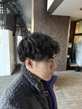 チャプター 千葉ニュータウン中央店(chapter) メンズマッシュアップバングニュアンススパイラルパーマ