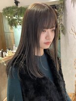 ディッセンバー 渋谷(December)&nbsp;【December】小顔カット/ブリーチなしオリーブベージュ