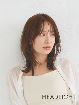 ソーエン ヘアー エイト 札幌駅前店(soen hair eight by HEADLIGHT) #小顔似合わせレイヤー#外ハネくびれミディアム#ダークアッシュ