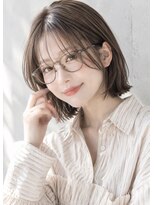 レガリタ(Regarita) 【Regarita】ミントベージュ×外ハネくびれボブ/◎10代20代30代