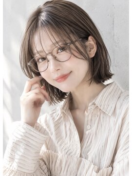 レガリタ(Regarita) 【Regarita】ミントベージュ×外ハネくびれボブ/◎10代20代30代