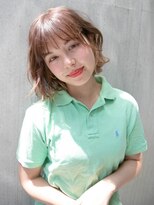 ルティア(Lutia)&nbsp;ふわミディ ナチュラルブラウン 大人かわいい