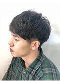 小松隼透　ソフトツーブロック♪無造作パーマ